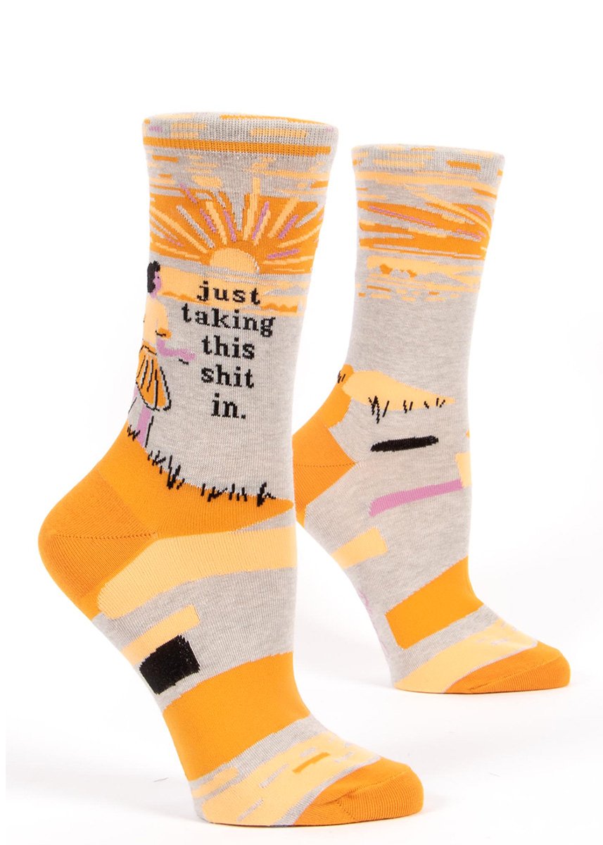 Women's Just Taking This Shit In Socks
