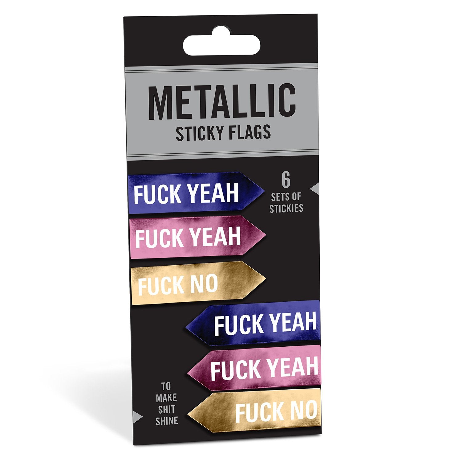 Fuck Yeah - Metallic Sticky Flags