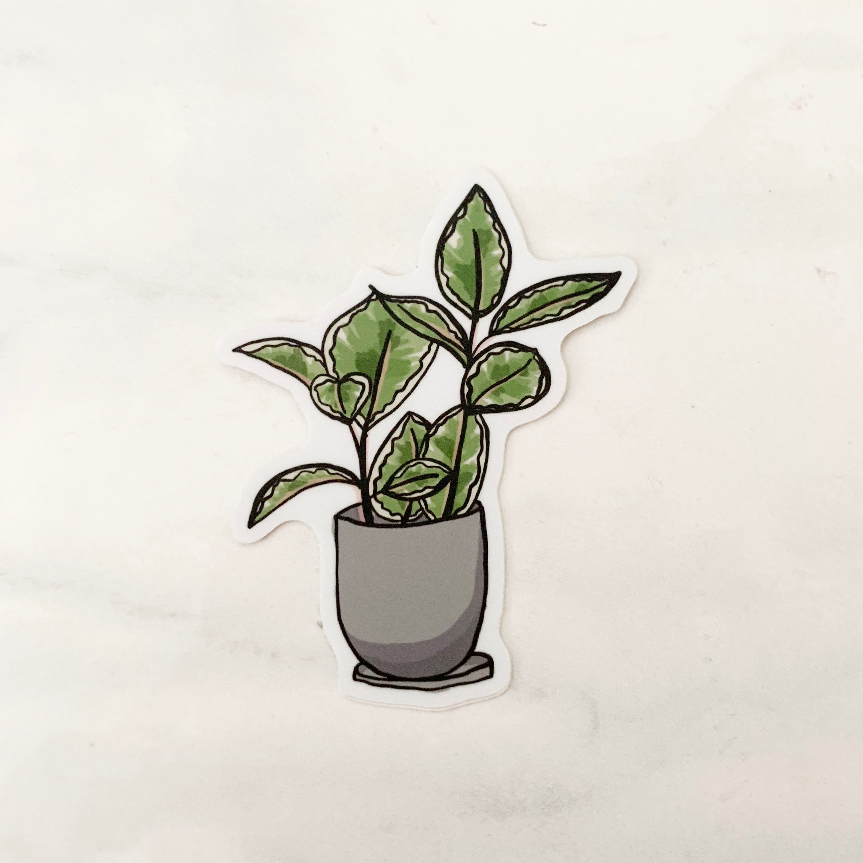 Potted House Plant Sticker