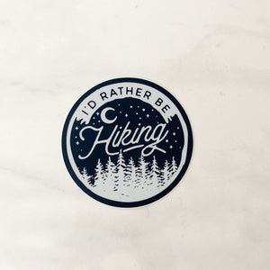 Rather Be Hiking Sticker