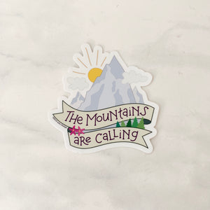 Mountains Are Calling Sticker
