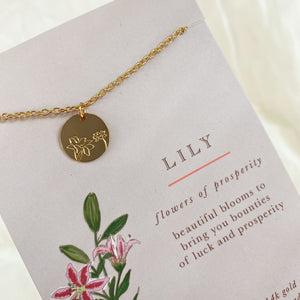 Lily Gold Necklace