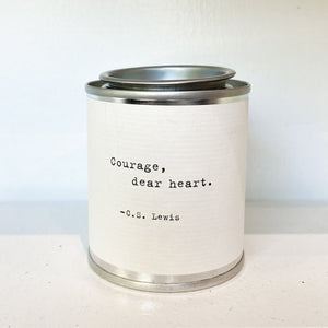 Courage, Dear Heart Mini Tin Candle