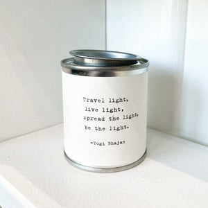 Travel Light Mini Tin Candle